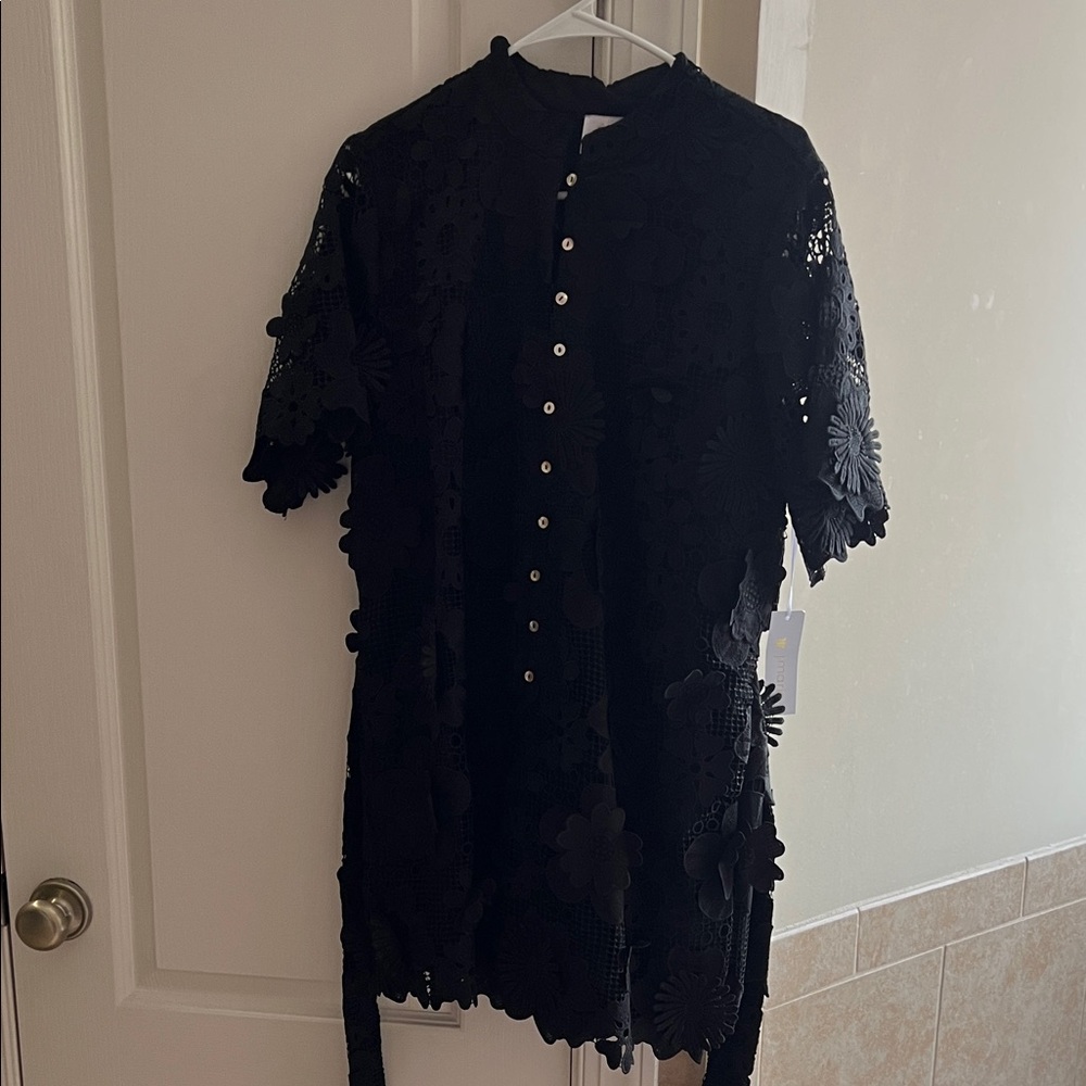 Elegant Black Lace Dress